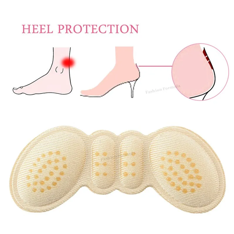 2 Pack Heel Liner Grip Sticker Insole Pads