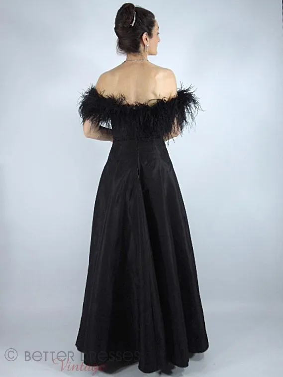 50s Black Evening Gown