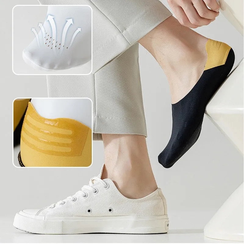 6 pairs! Breathable Ice Silk Non-slip Socks