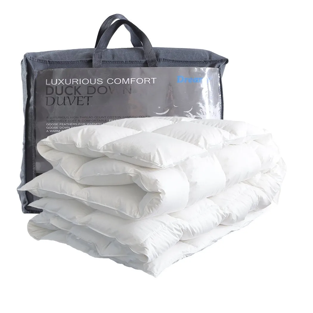 700GSM All Season Duck Down Feather Filling Duvet in Double Size