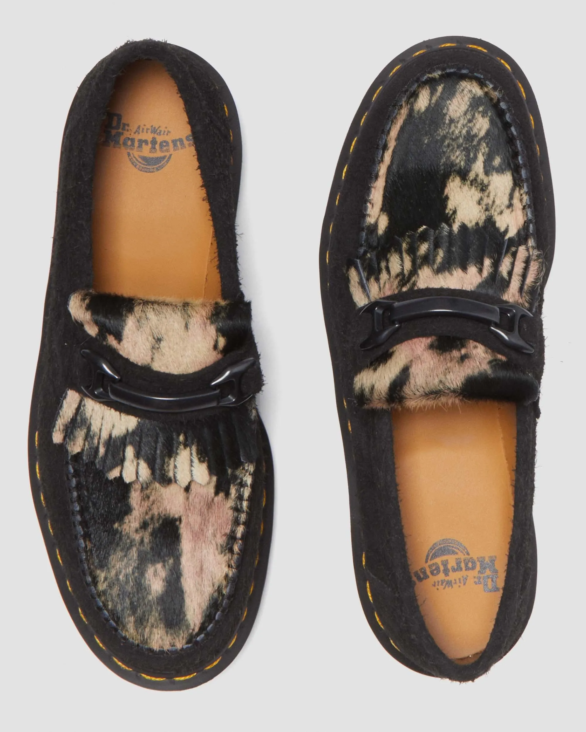 Adrian Snaffle Suede & Hair-On Loafers