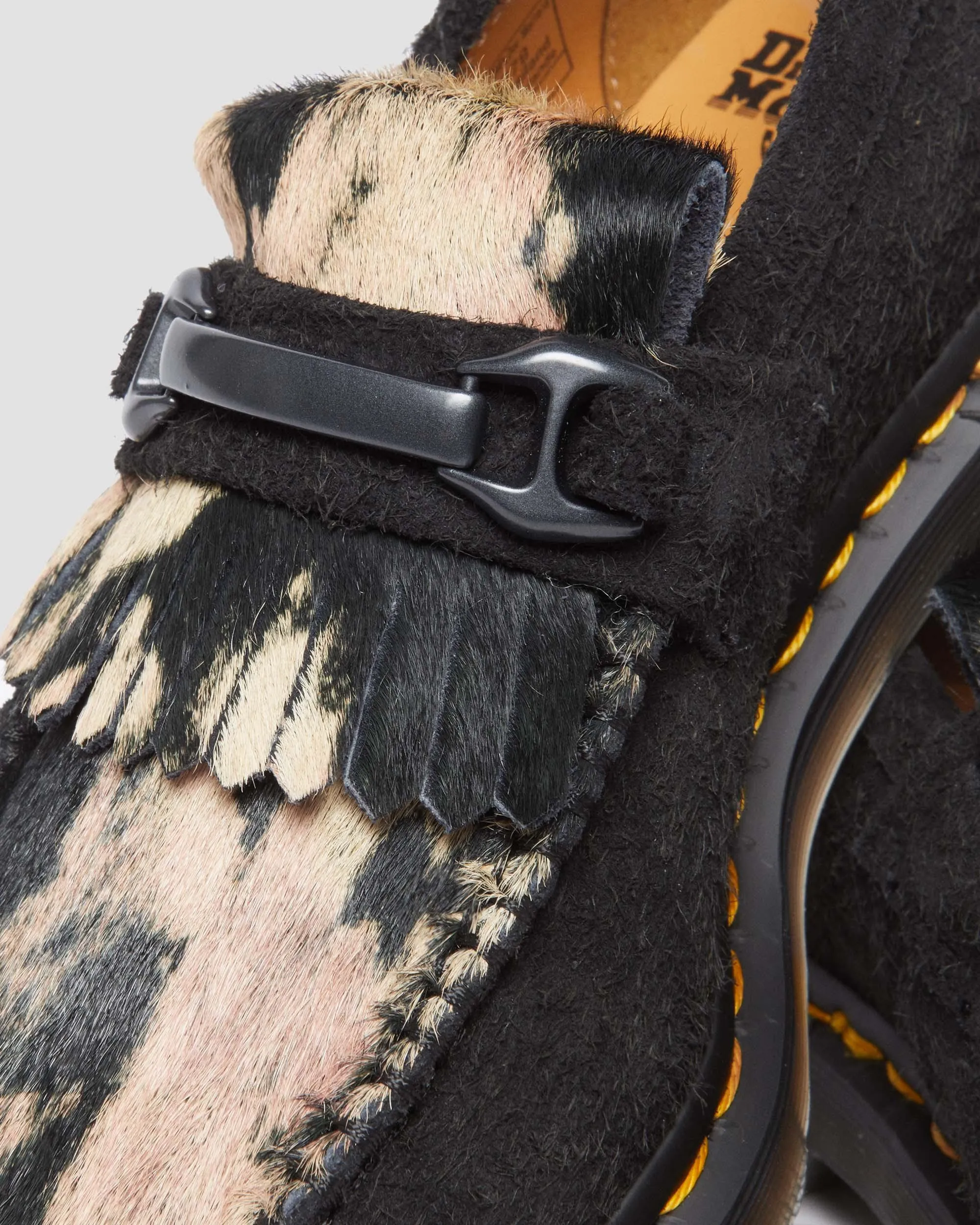 Adrian Snaffle Suede & Hair-On Loafers
