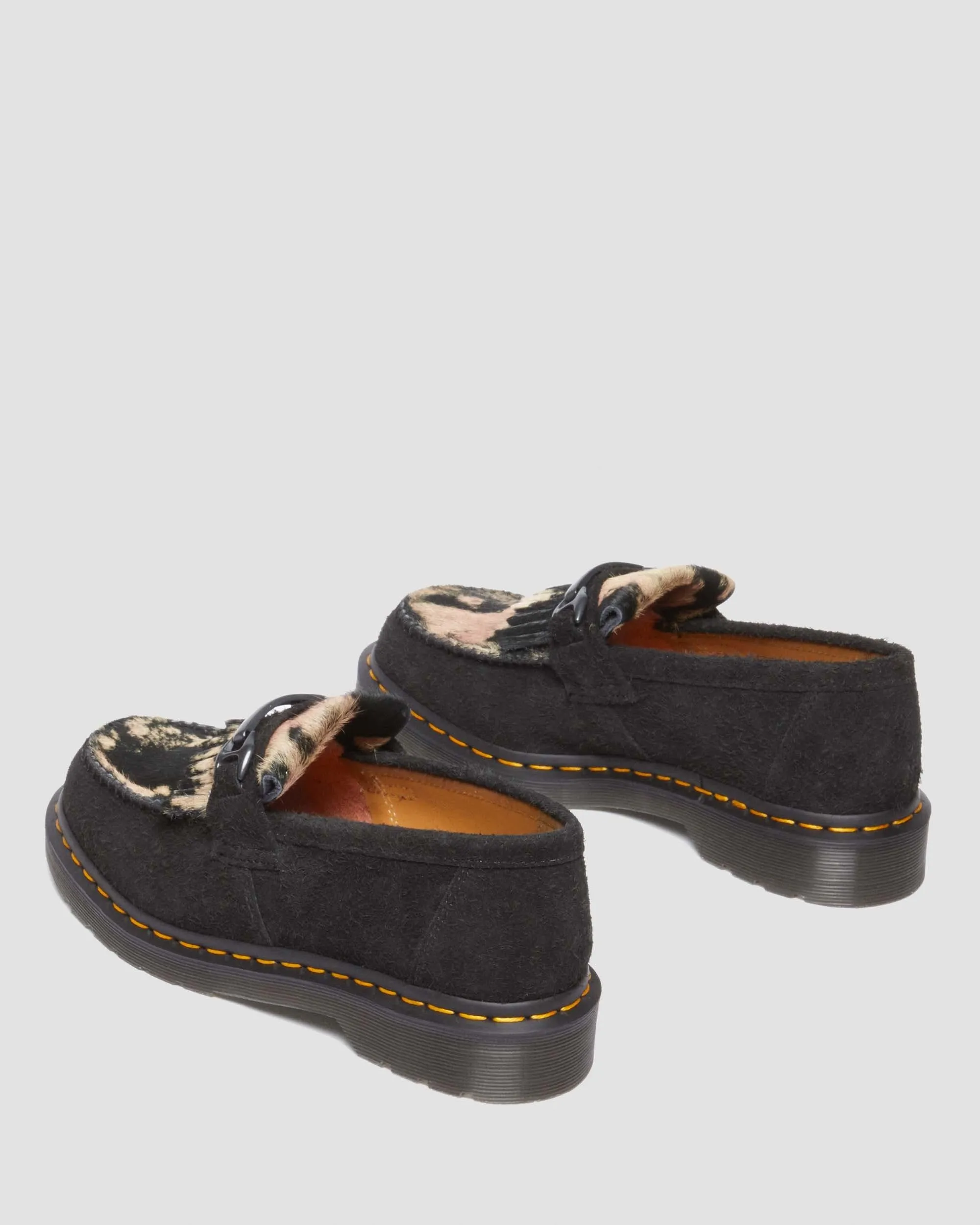 Adrian Snaffle Suede & Hair-On Loafers