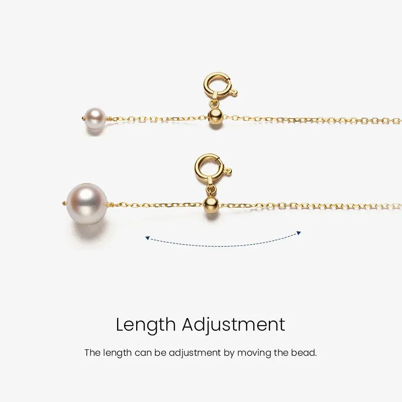 Akoya Pearl 18K Gold Baby's Breath Necklace