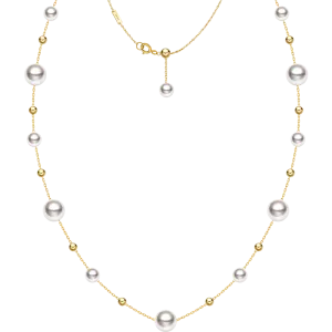 Akoya Pearl 18K Gold Baby's Breath Necklace