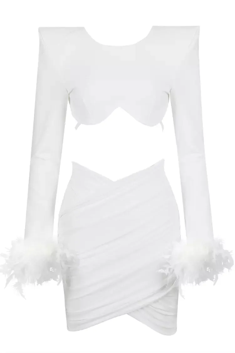 Annie White Feather Bandage Set