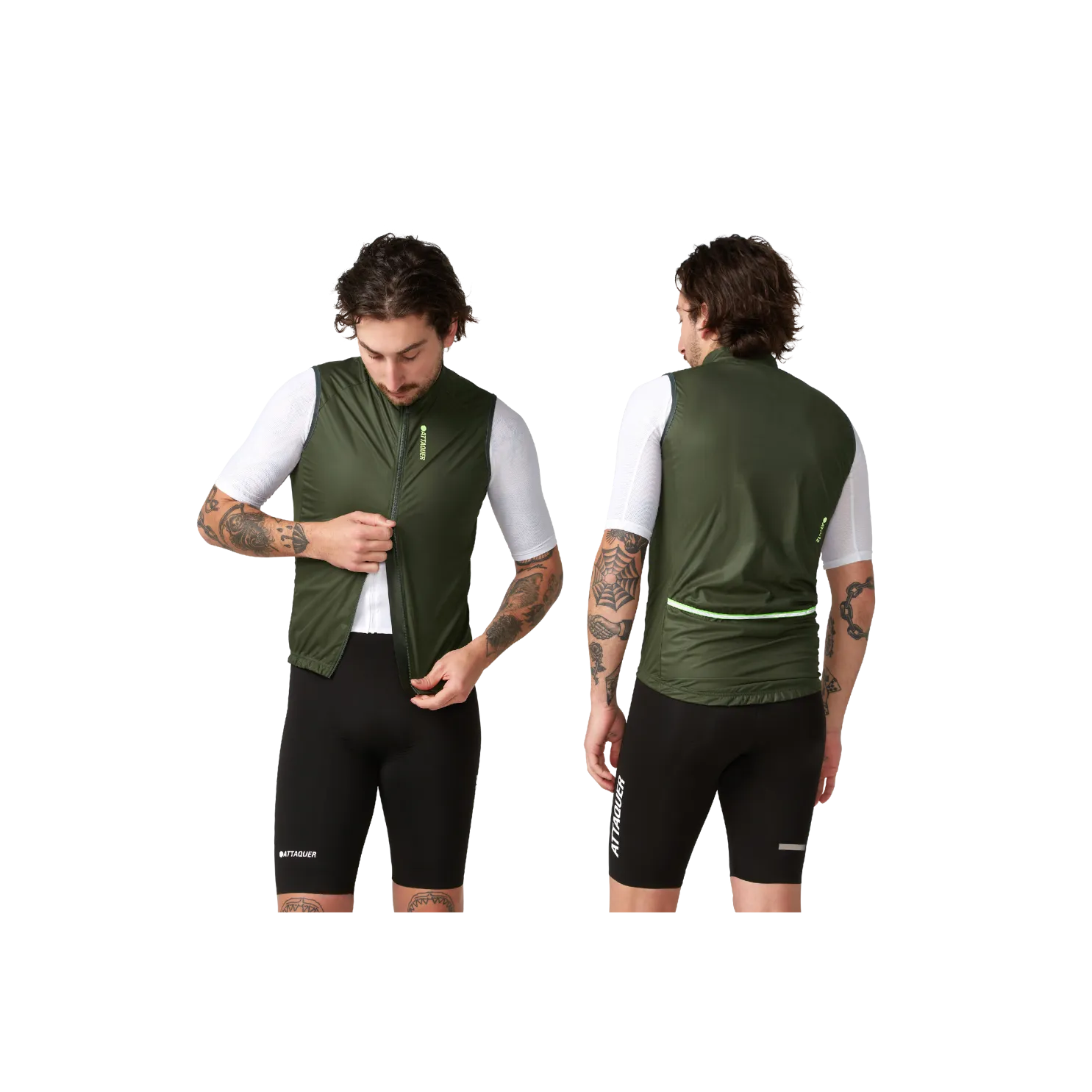 Attaquer Race Rain Softshell Gilet - Pine