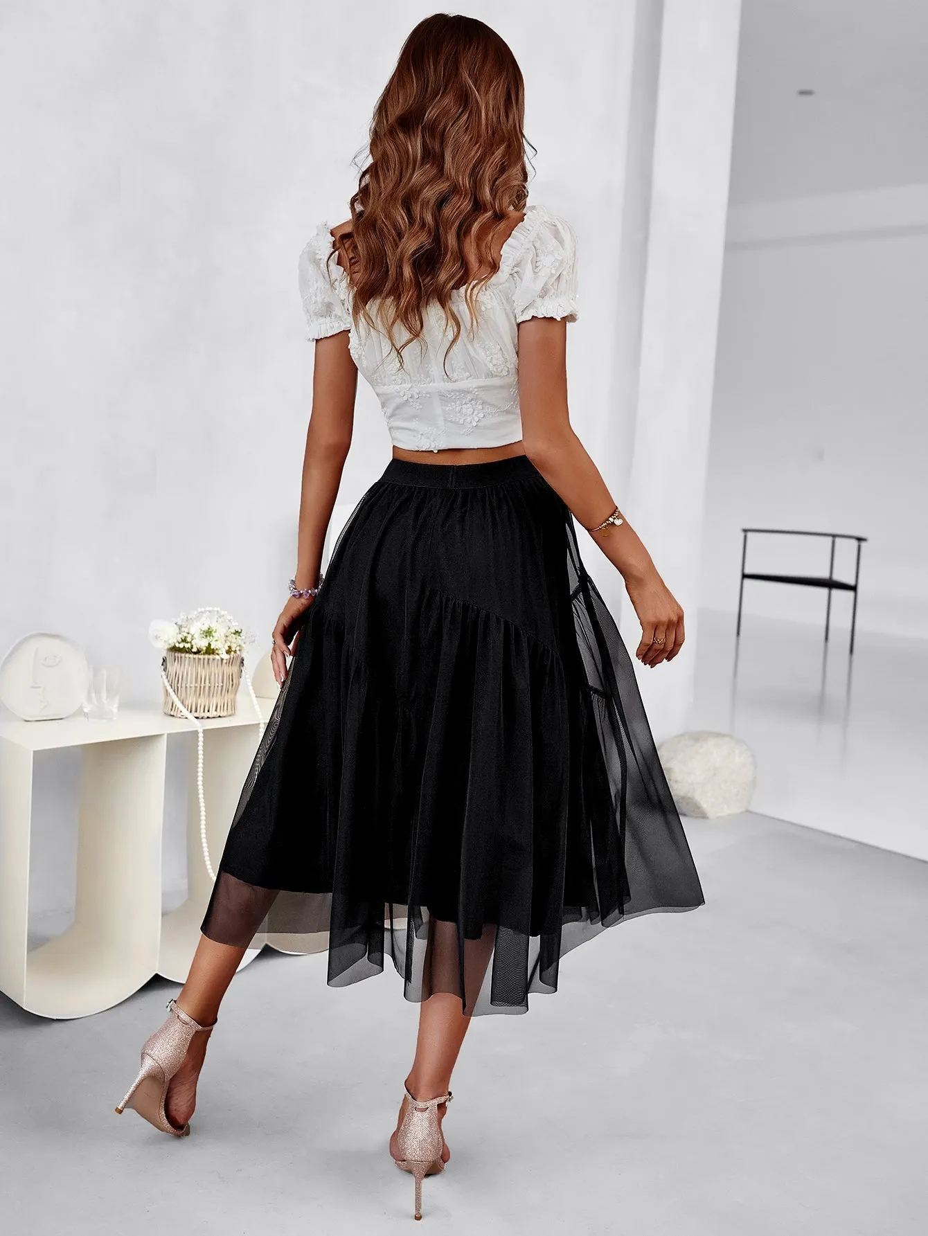 Basa Midi Skirt - Black