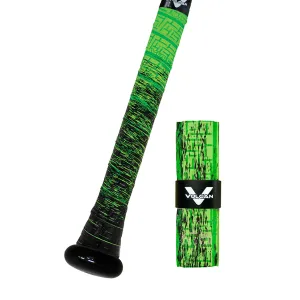 Bat Grip Beisbol Softbol Vulcan FADE VERDE NEGRO1.75 MM