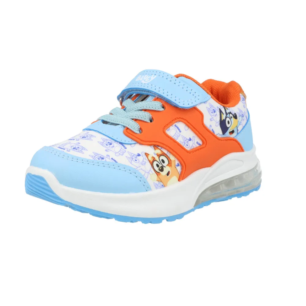 Bluey Kids Light-Up Trainers - Blue and Orange