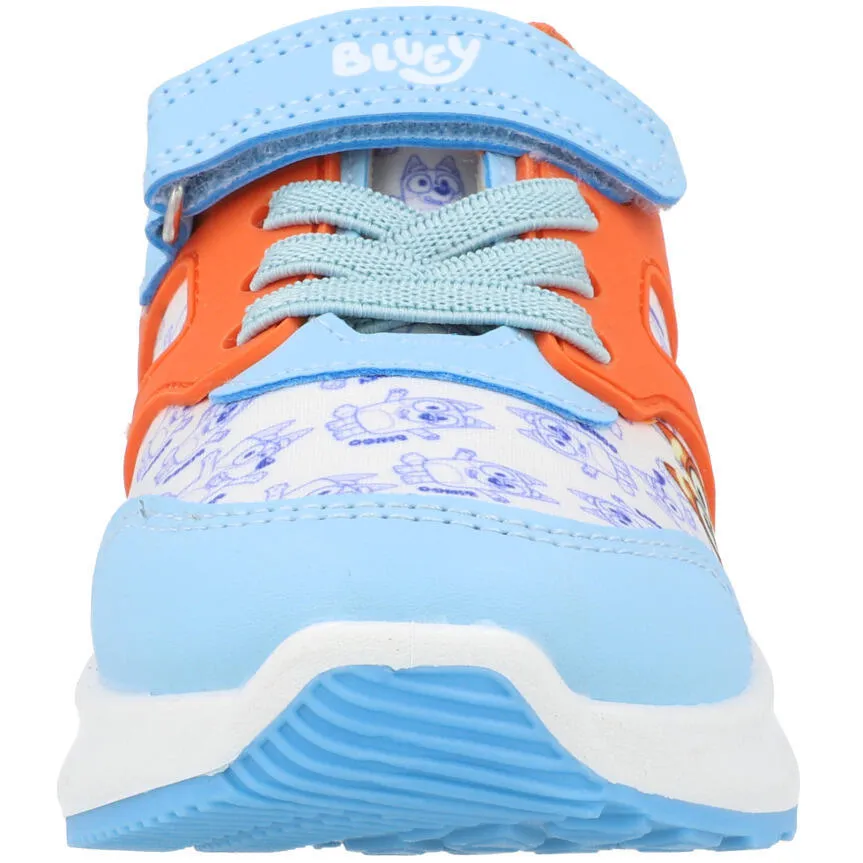Bluey Kids Light-Up Trainers - Blue and Orange