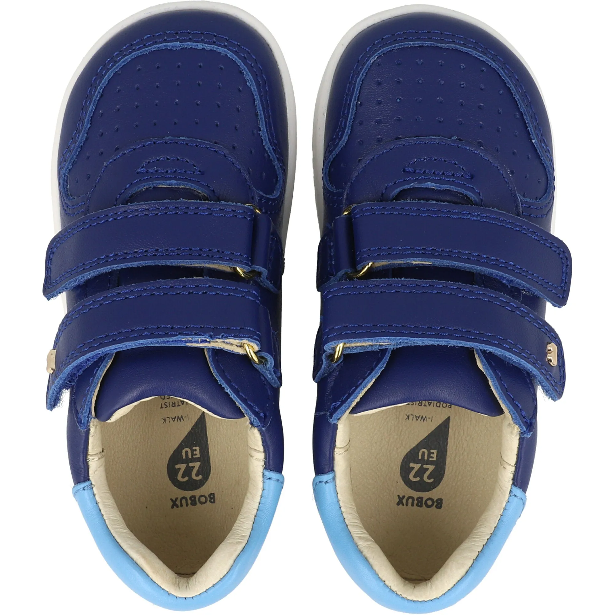 Bobux Riley Blueberry Leather Kids Trainers