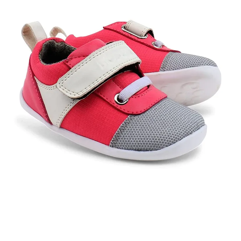 Bobux SU Fuschia/White Low Top Trainers