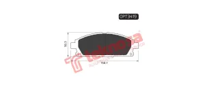 Brake Pad Nissan X Trail 01 ( Front ) (SET LH & RH Wheel)