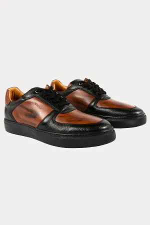 Brixton Leather Trainers in Brown