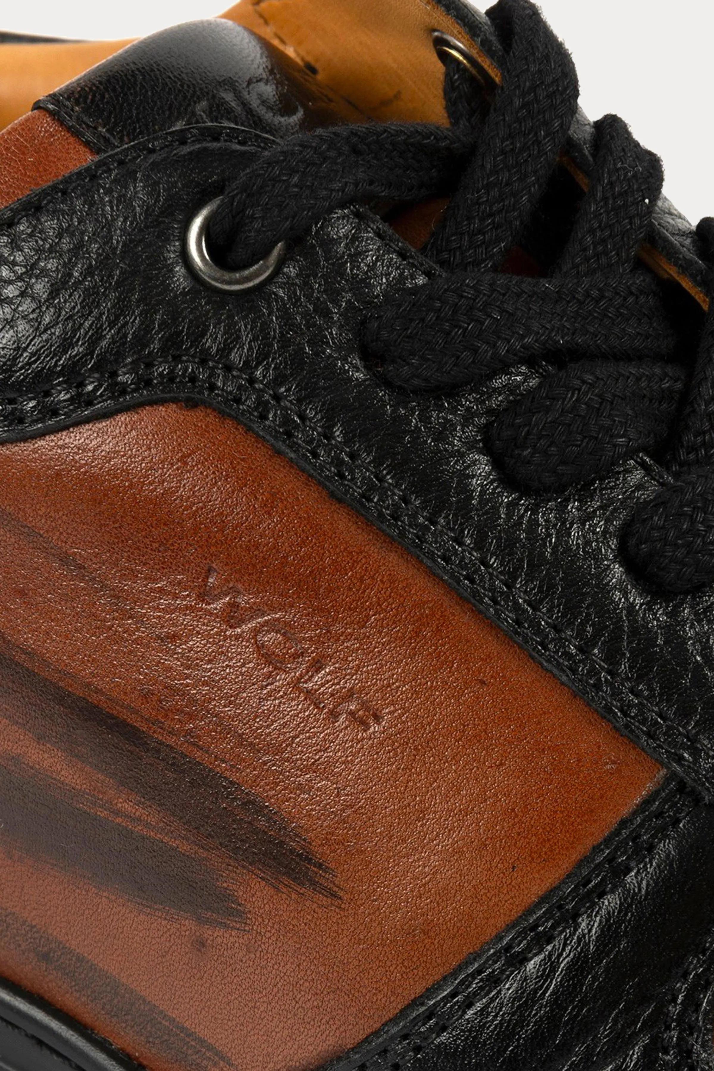 Brixton Leather Trainers in Brown
