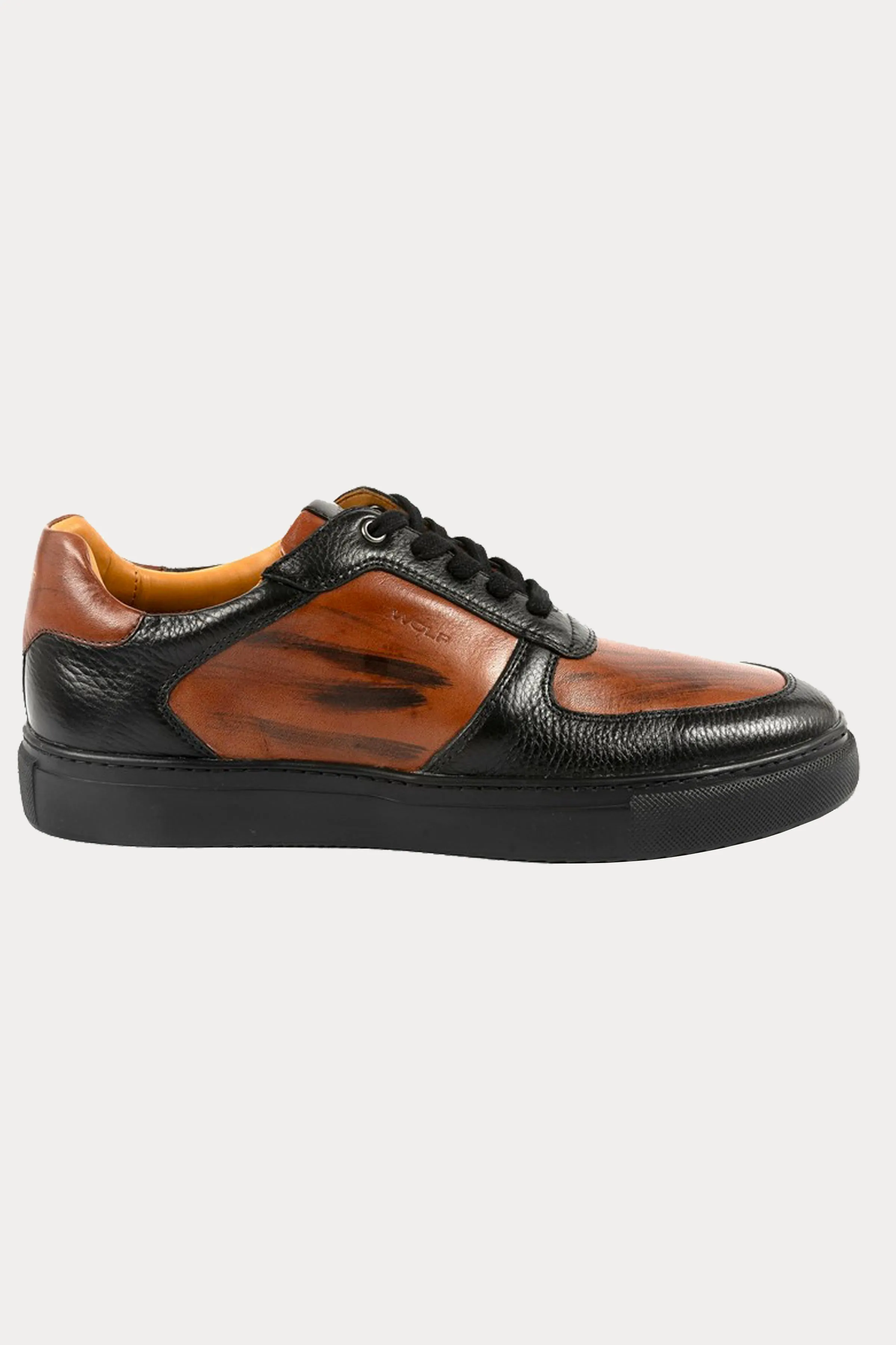 Brixton Leather Trainers in Brown