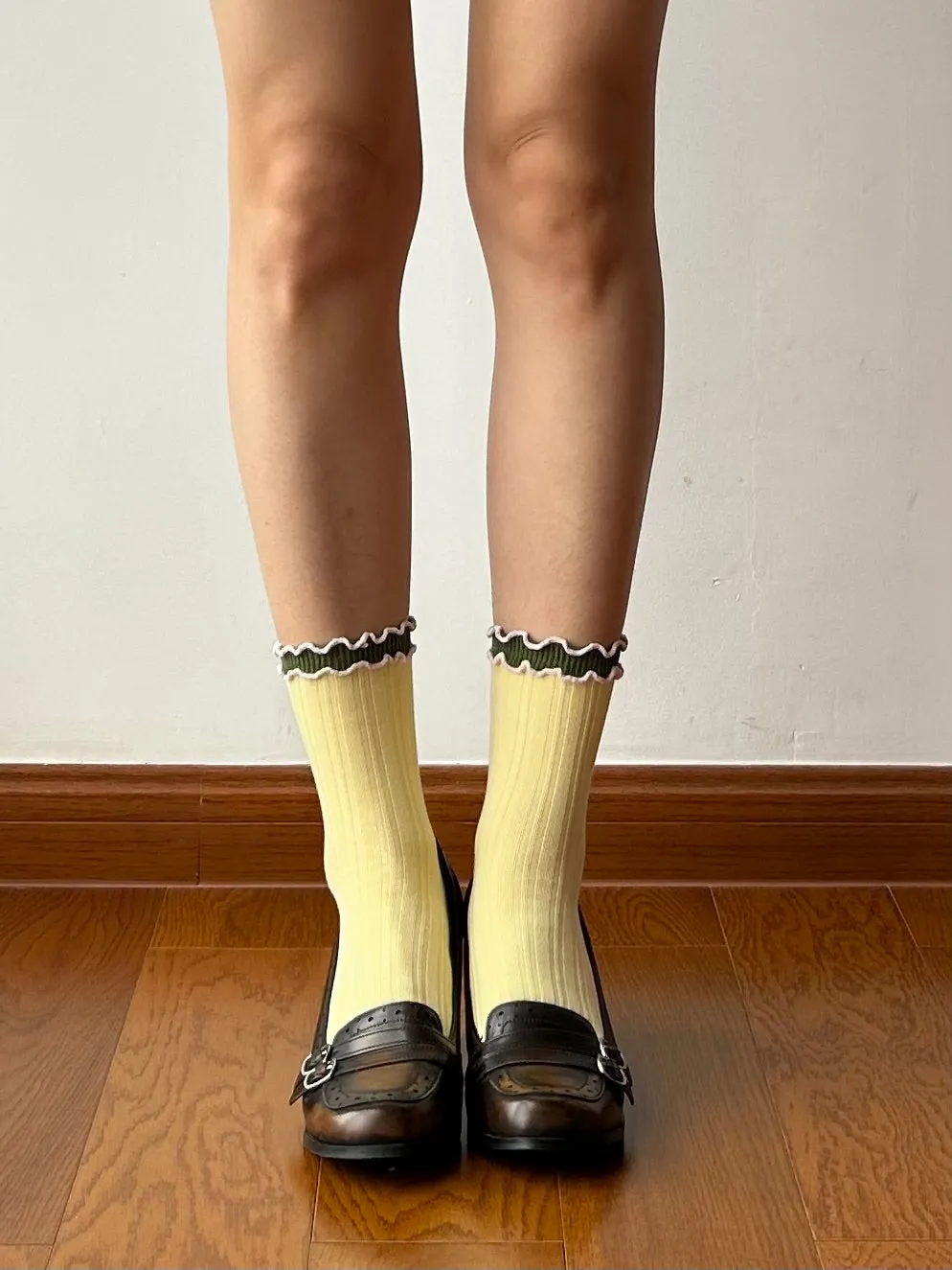 Brown Vintage Inspired Chunky Heels