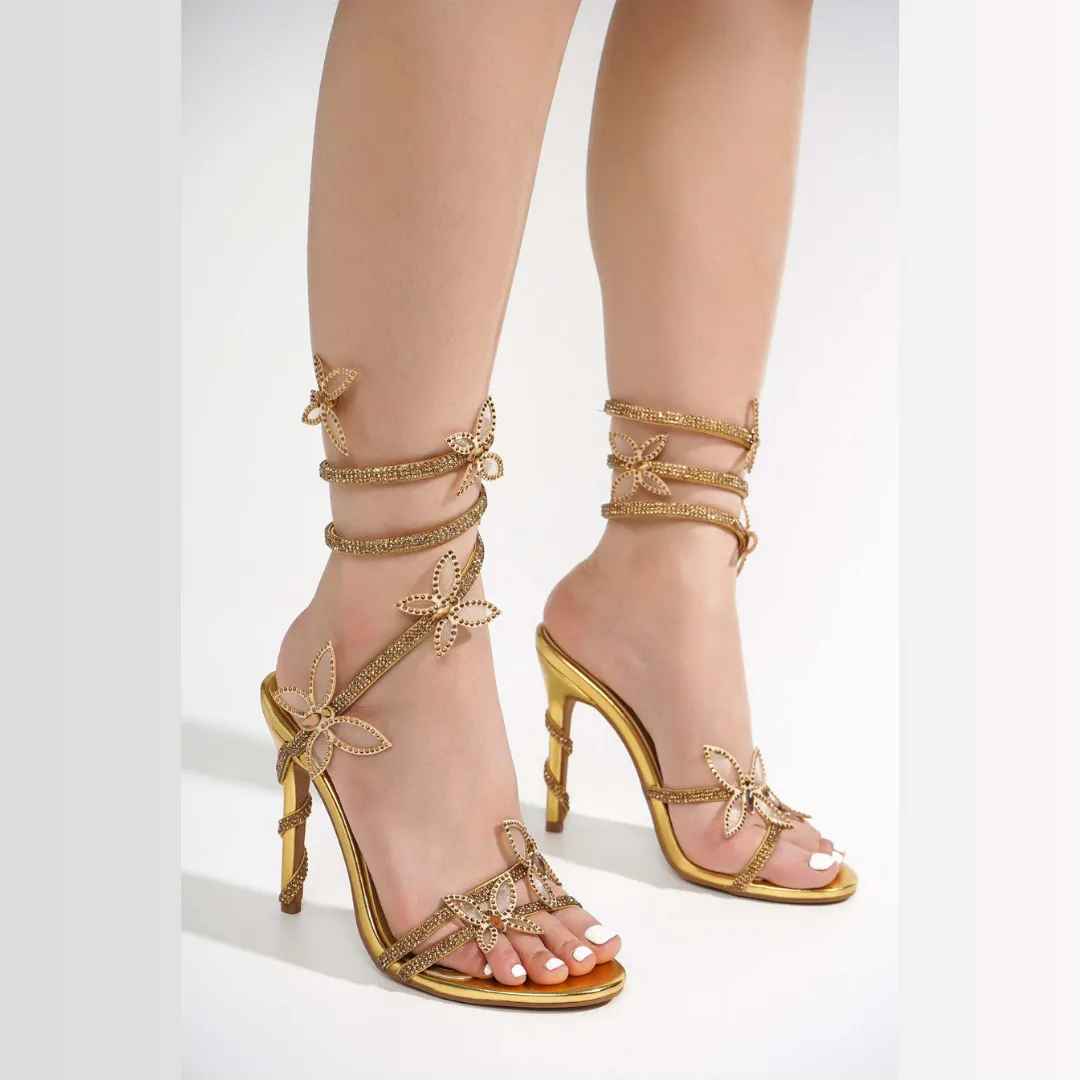 Butterfly Heels (Gold)