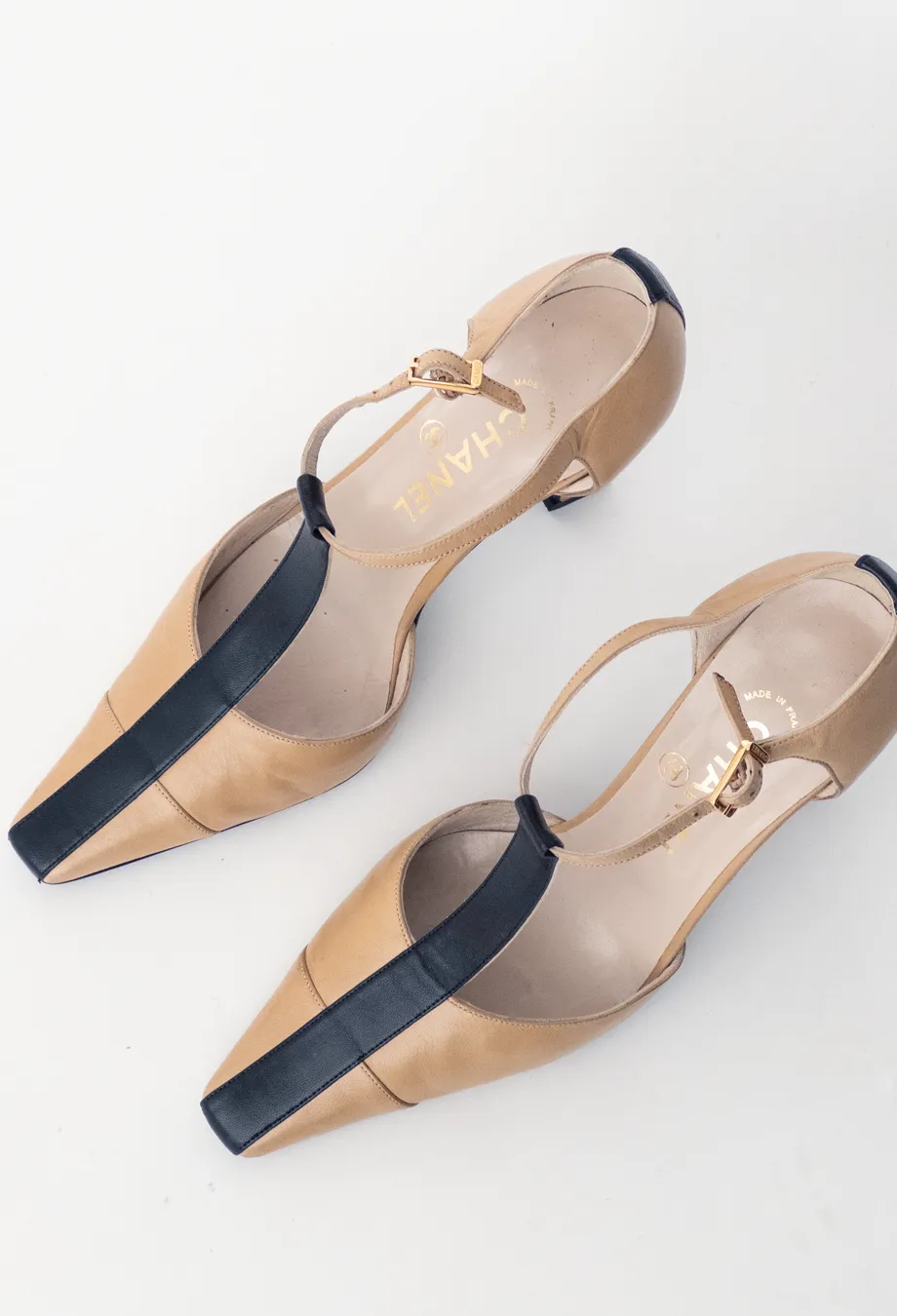Chanel Vintage Two Tone Heels
