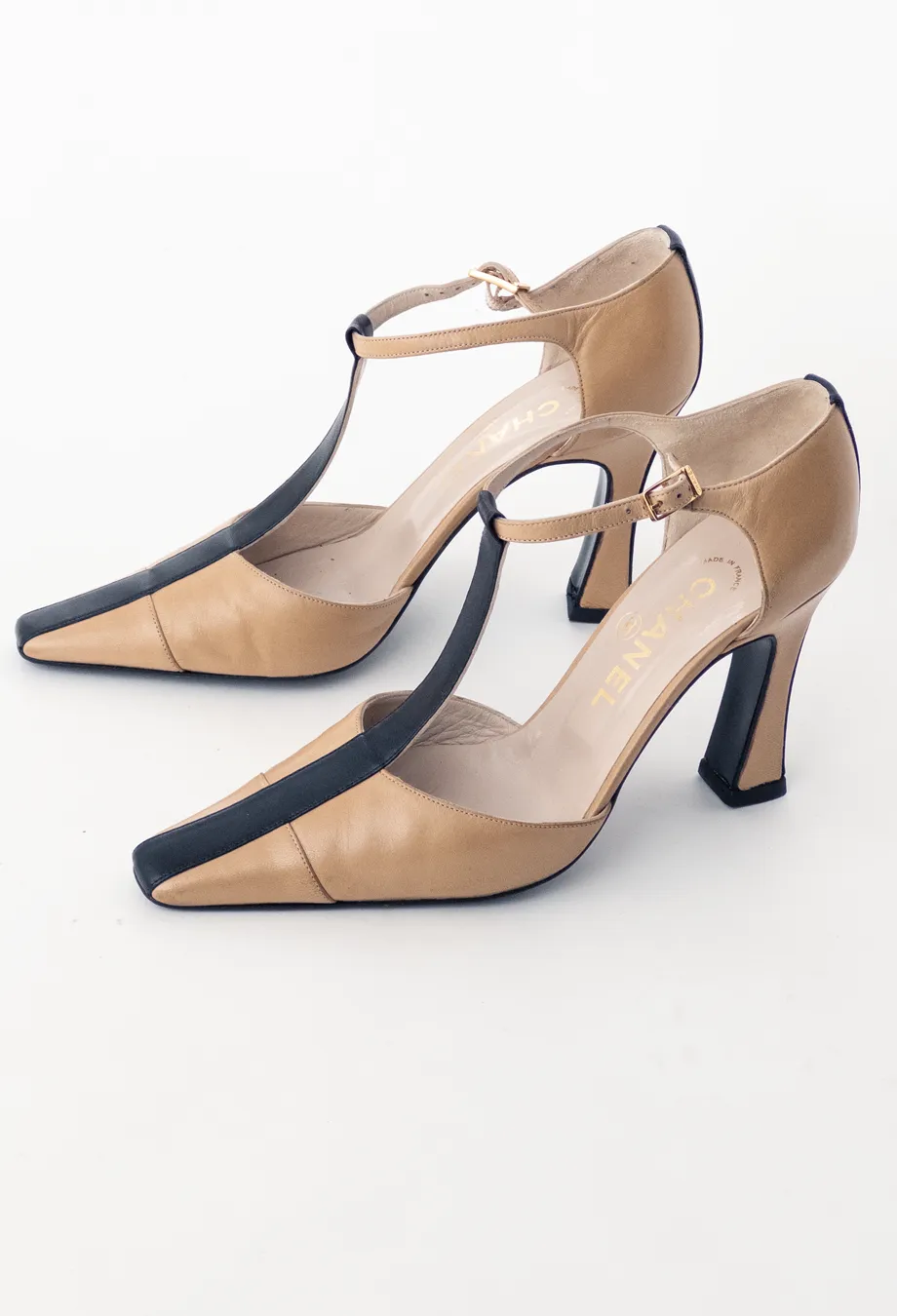 Chanel Vintage Two Tone Heels
