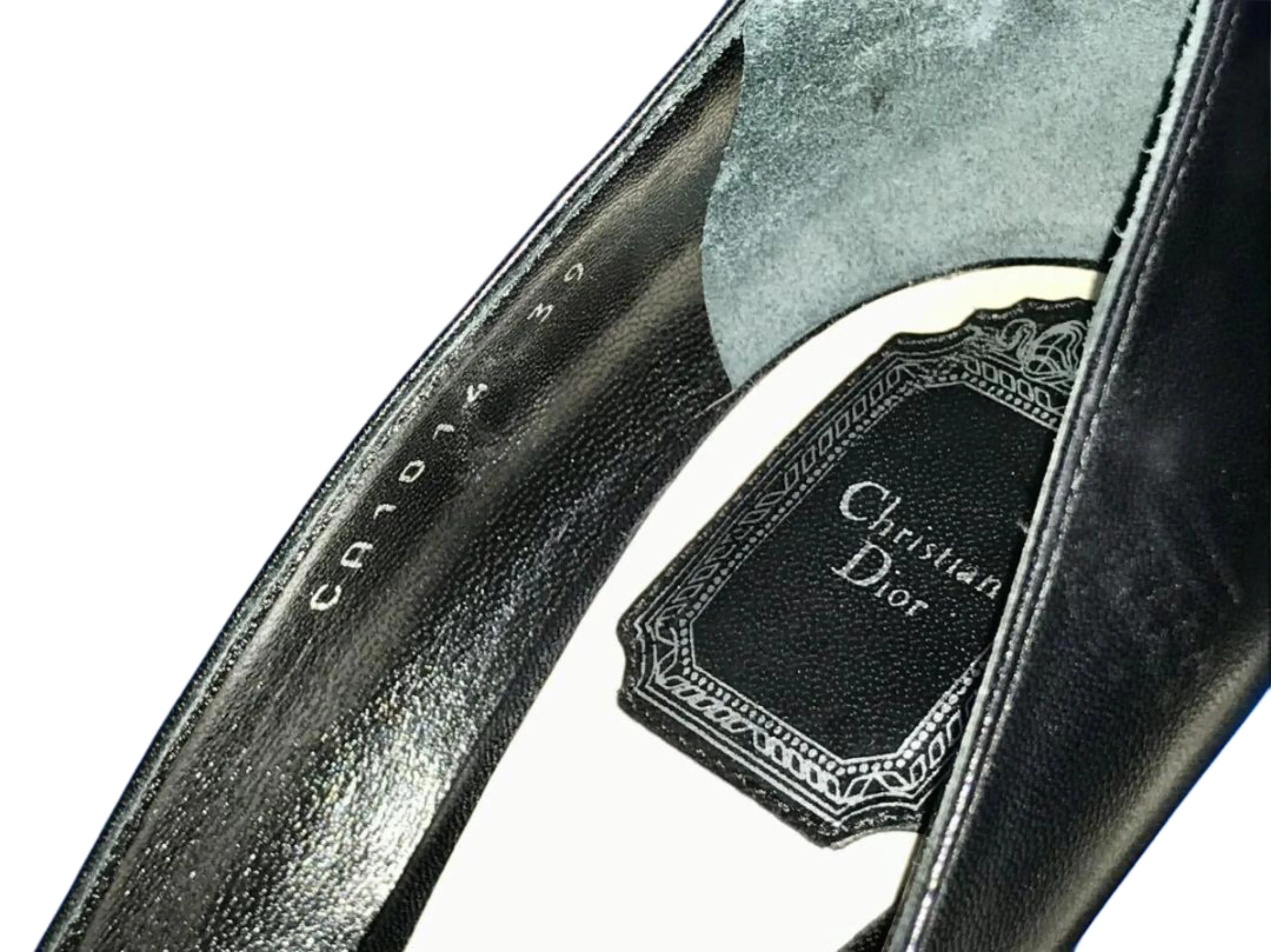 Christian Dior Black Pointed Toe Elegant Pumps (EU 39, USA 8)