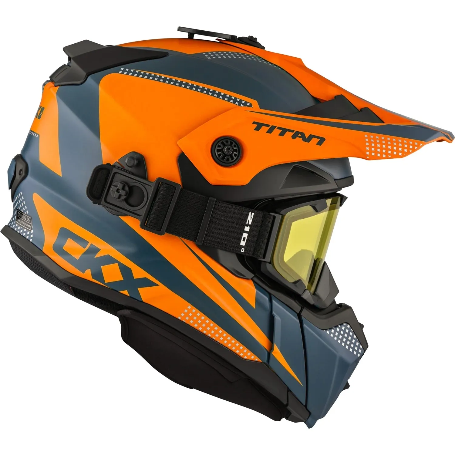 CKX Titan Original Roost Fiberglass Helmet with 210 Degree Goggles