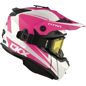 CKX Titan Original Roost Fiberglass Helmet with 210 Degree Goggles