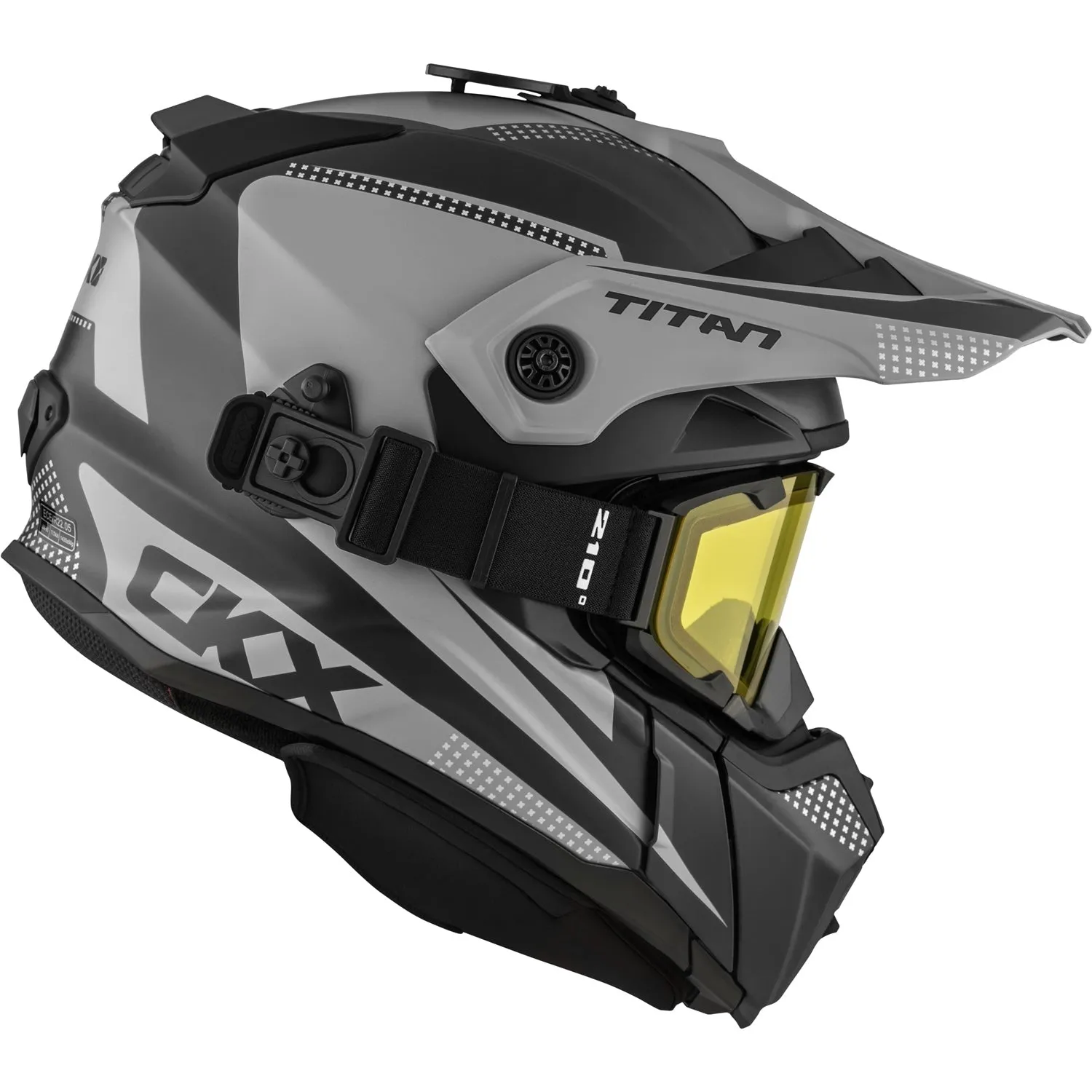 CKX Titan Original Roost Fiberglass Helmet with 210 Degree Goggles