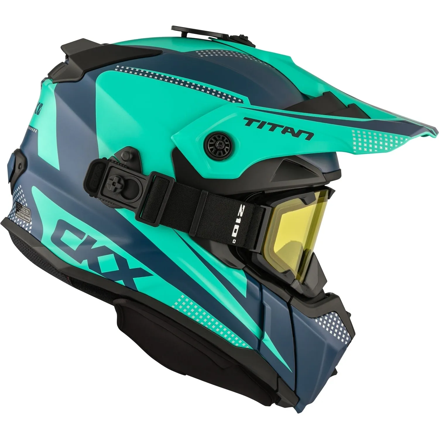 CKX Titan Original Roost Fiberglass Helmet with 210 Degree Goggles