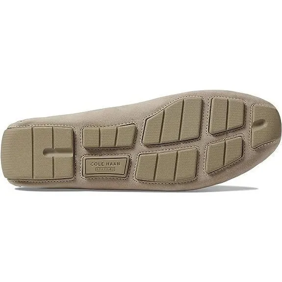 Cole Haan Mens Grand Laser Penny Driver Loafer Sesame Suede/Dune C37302