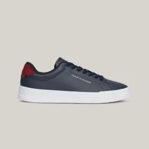 Court Leather Grain Sneaker - Navy