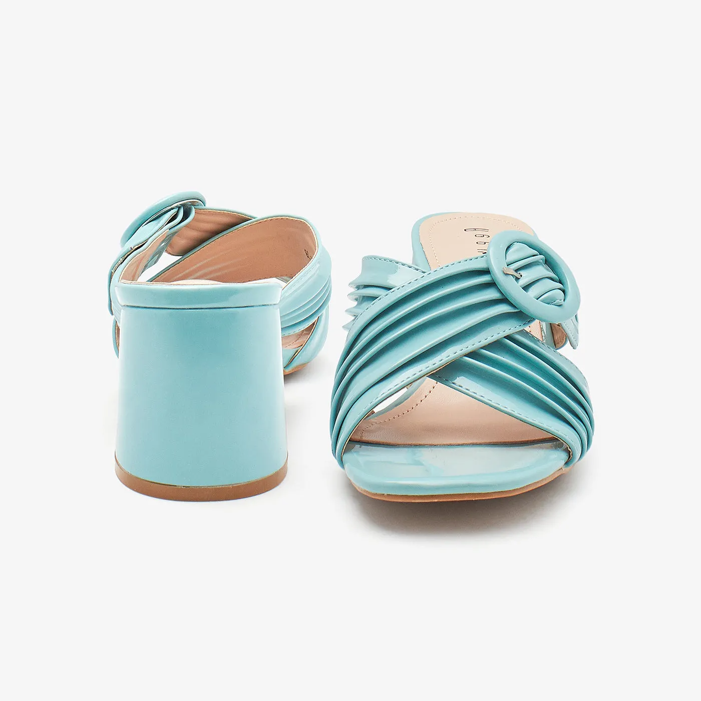 Criss-Cross Block Heels