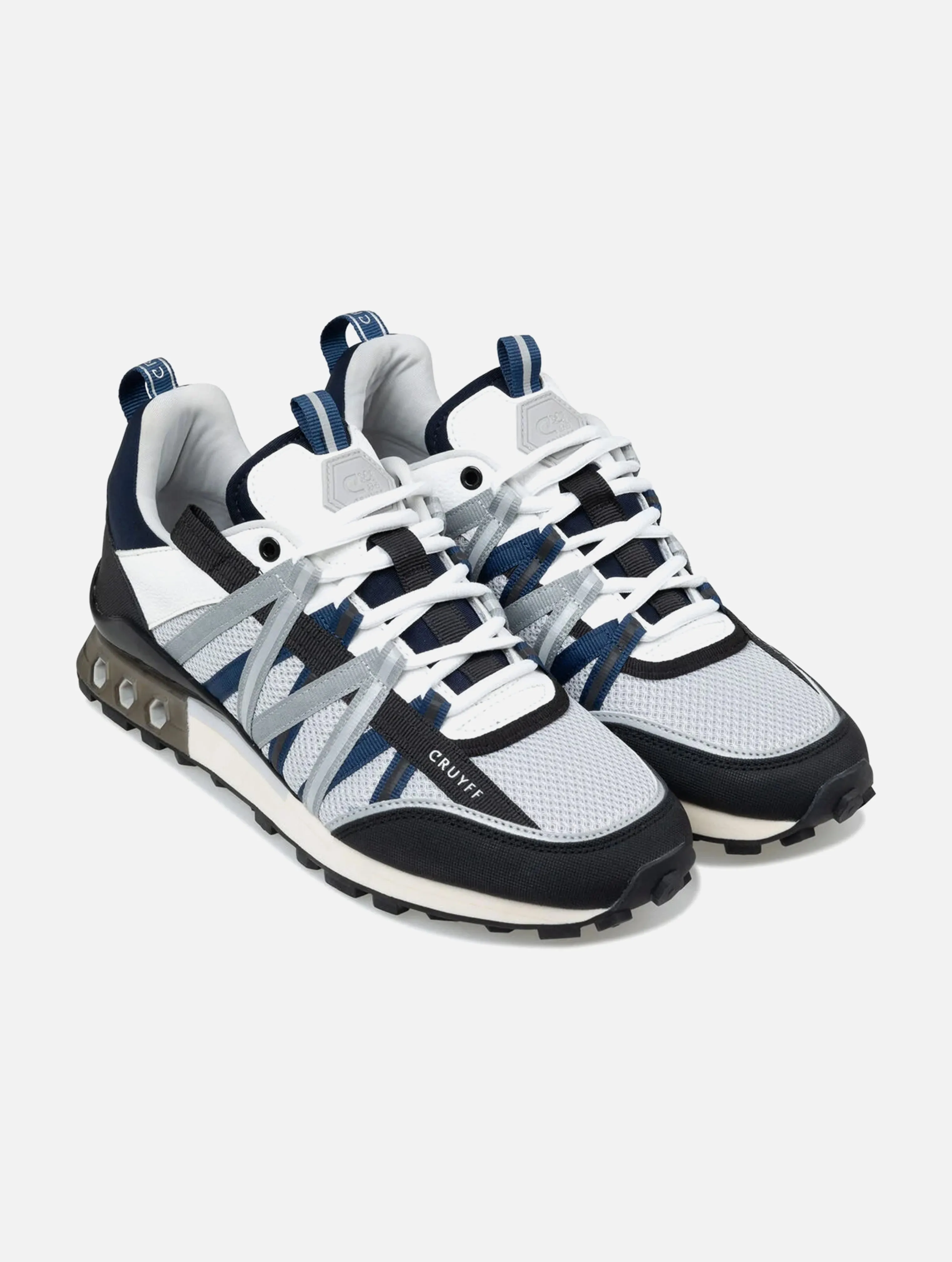 Cruyff Fearia Hex Tech Trainer - Grey / Navy