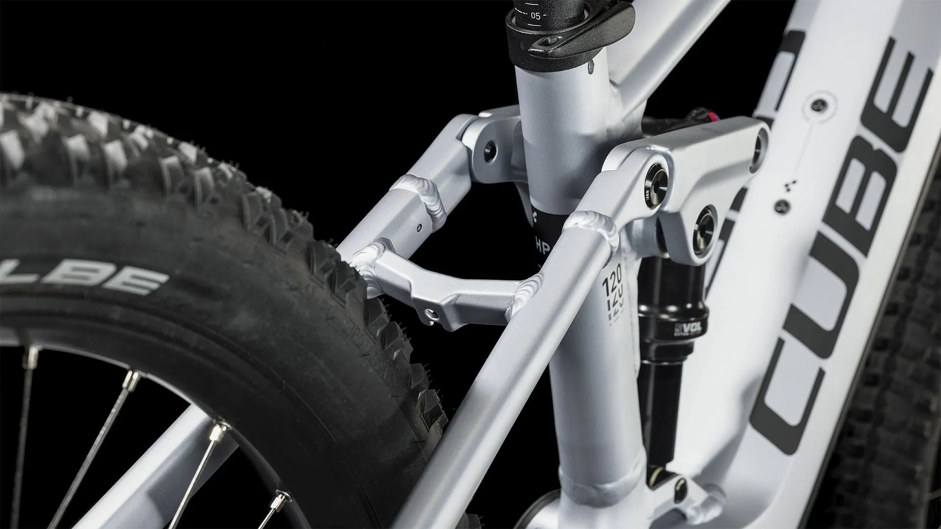 CUBE STEREO HYBRID 120 RACE 750 POLARSILVER