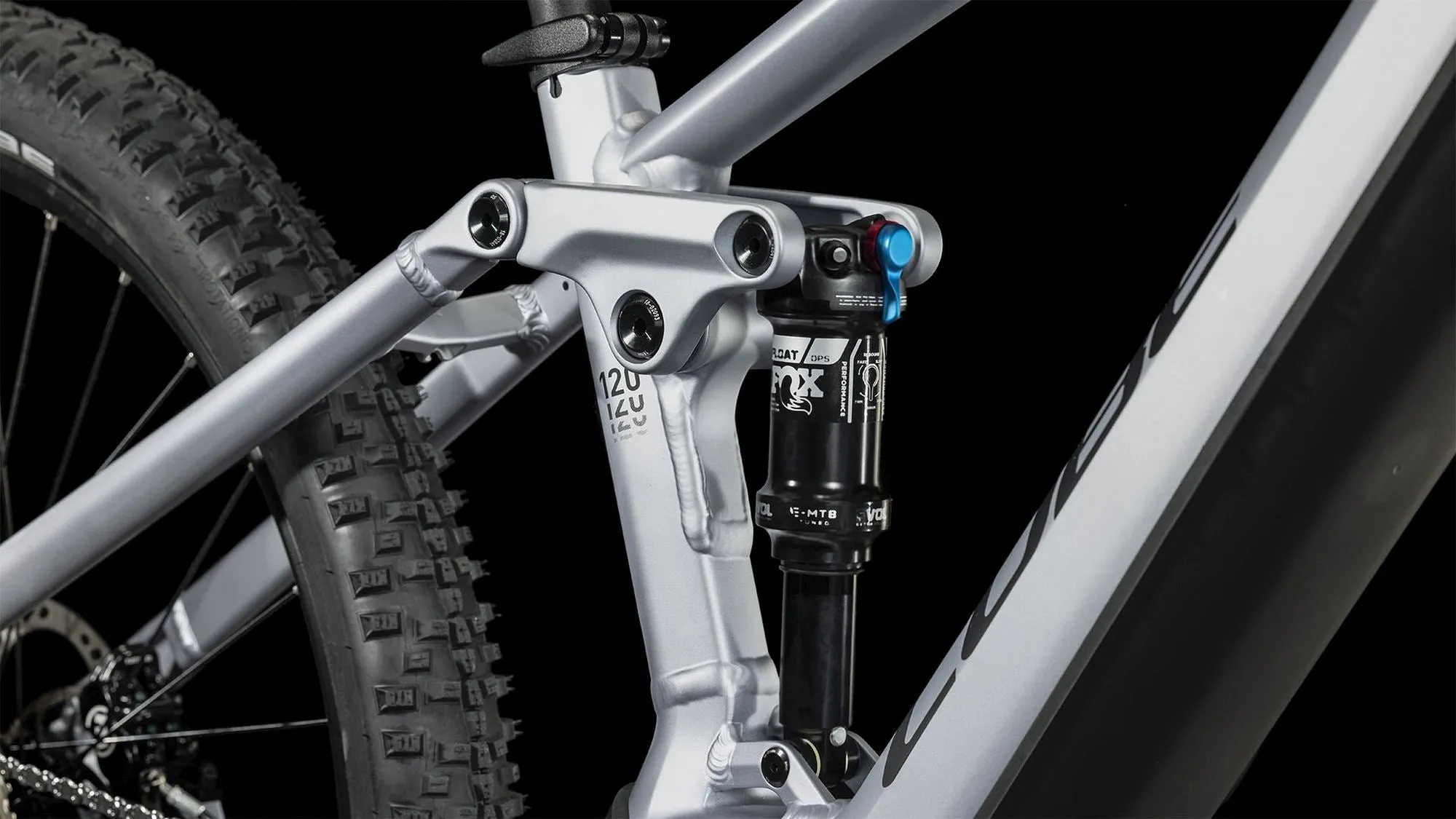 CUBE STEREO HYBRID 120 RACE 750 POLARSILVER/BLACK