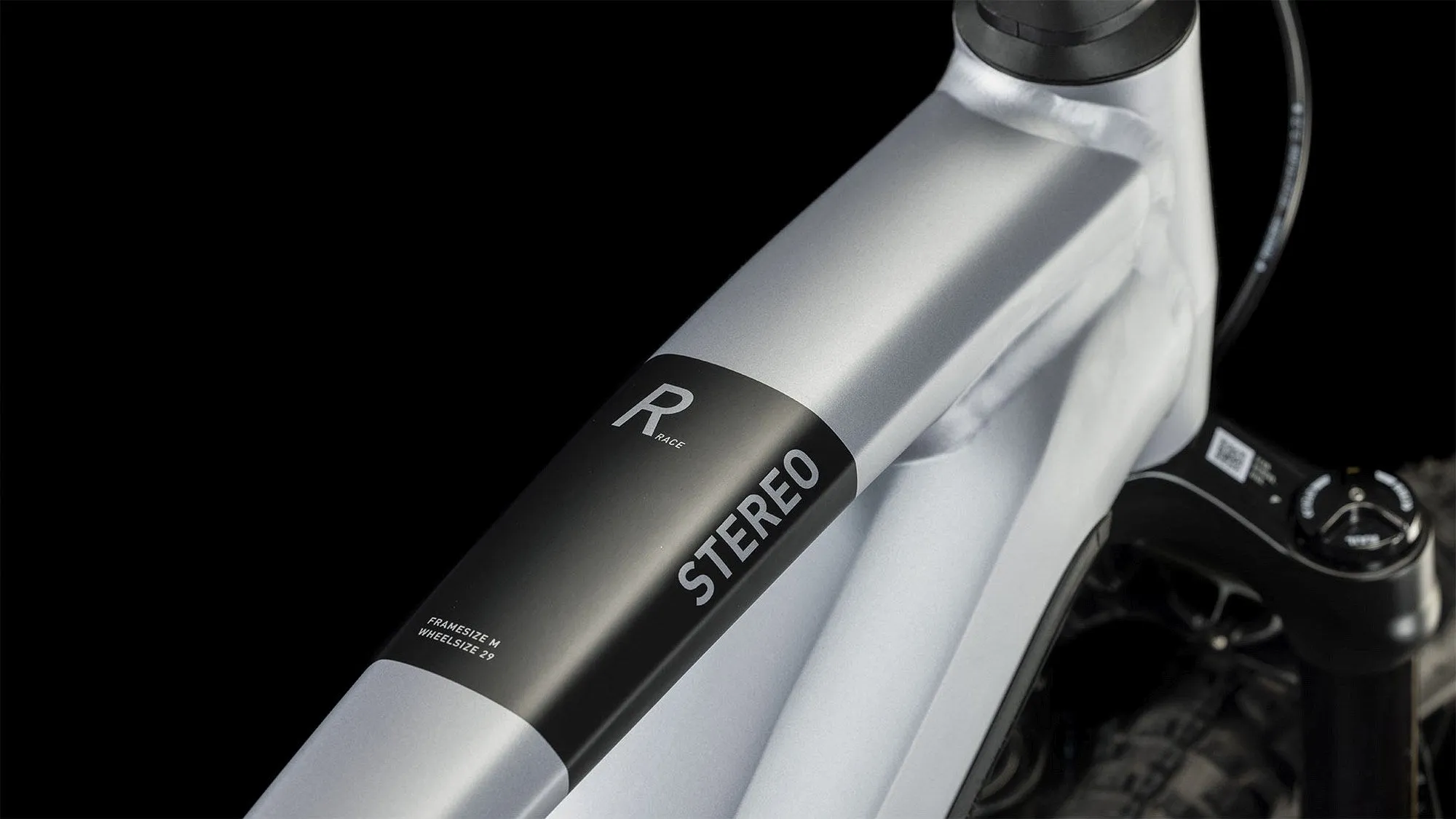 CUBE STEREO HYBRID 120 RACE 750 POLARSILVER/BLACK