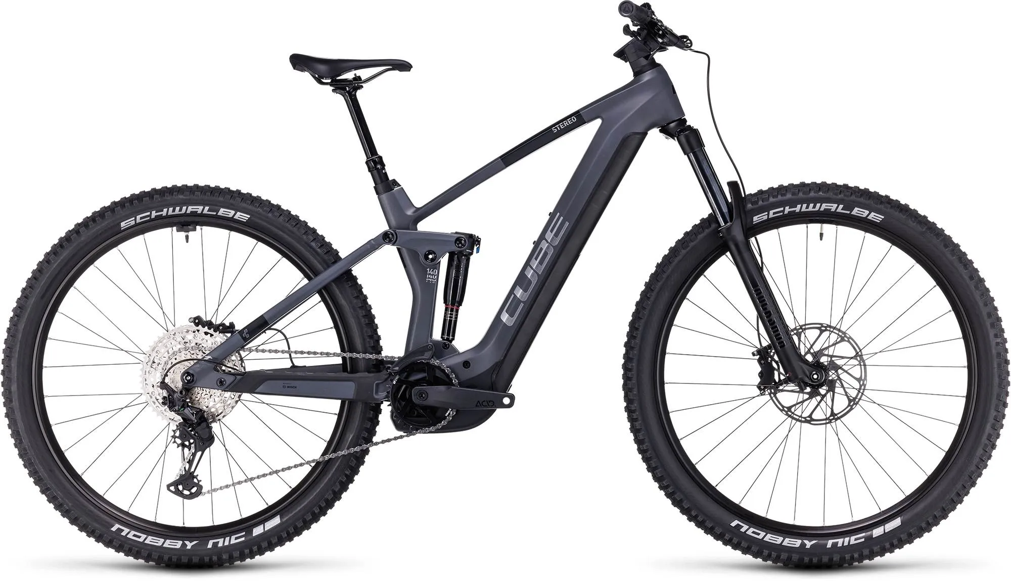 CUBE STEREO HYBRID 140 HPC RACE 750 GREY/CHROME