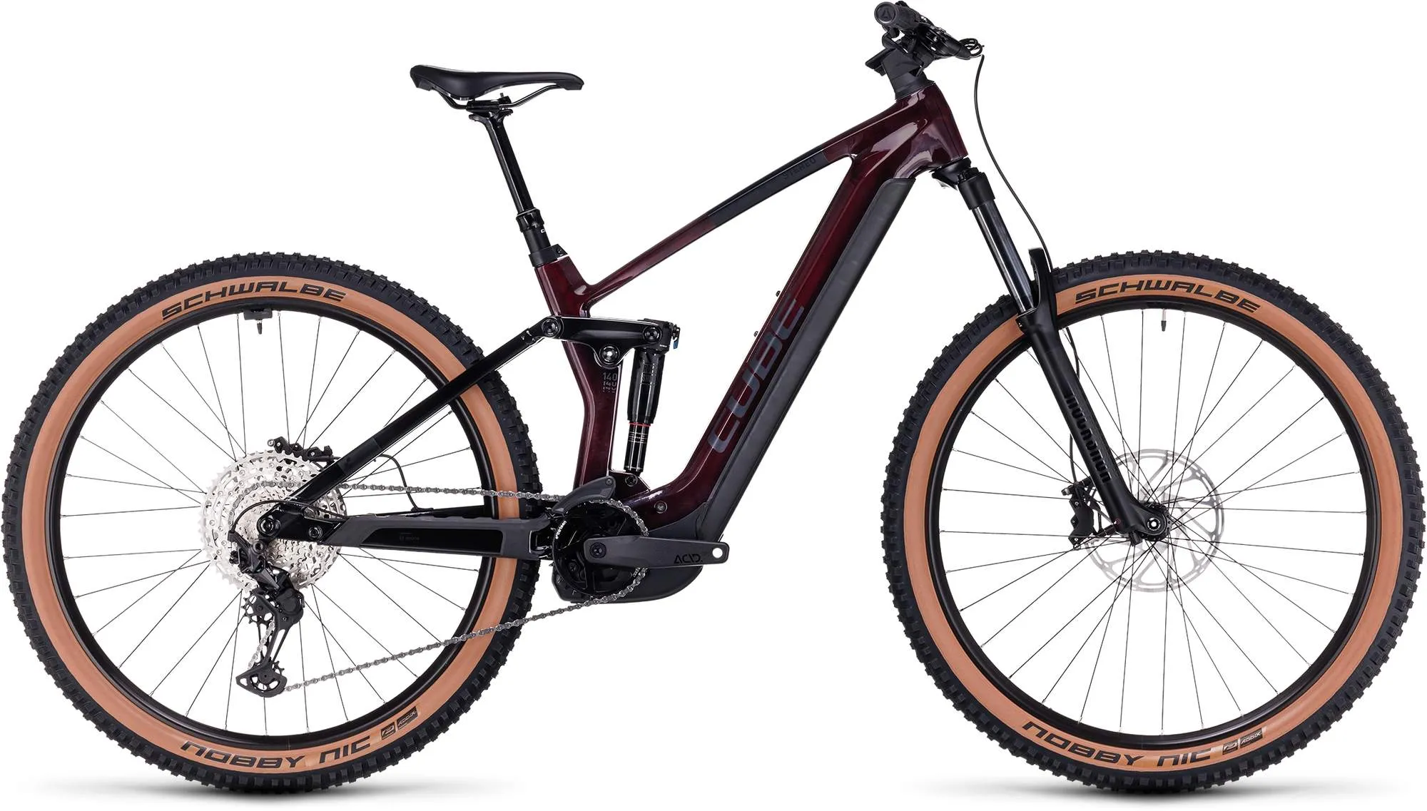 CUBE STEREO HYBRID 140 HPC RACE 750 LIQUIDRED/BLACK