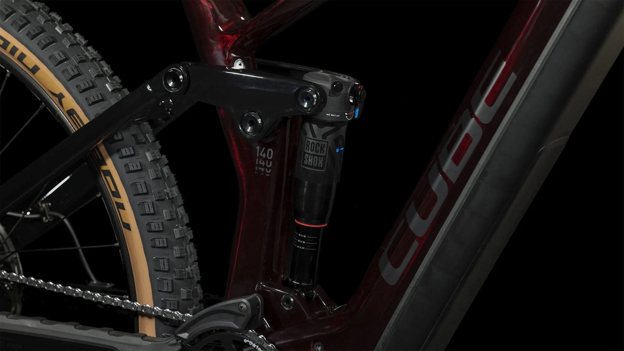 CUBE STEREO HYBRID 140 HPC RACE 750 LIQUIDRED/BLACK