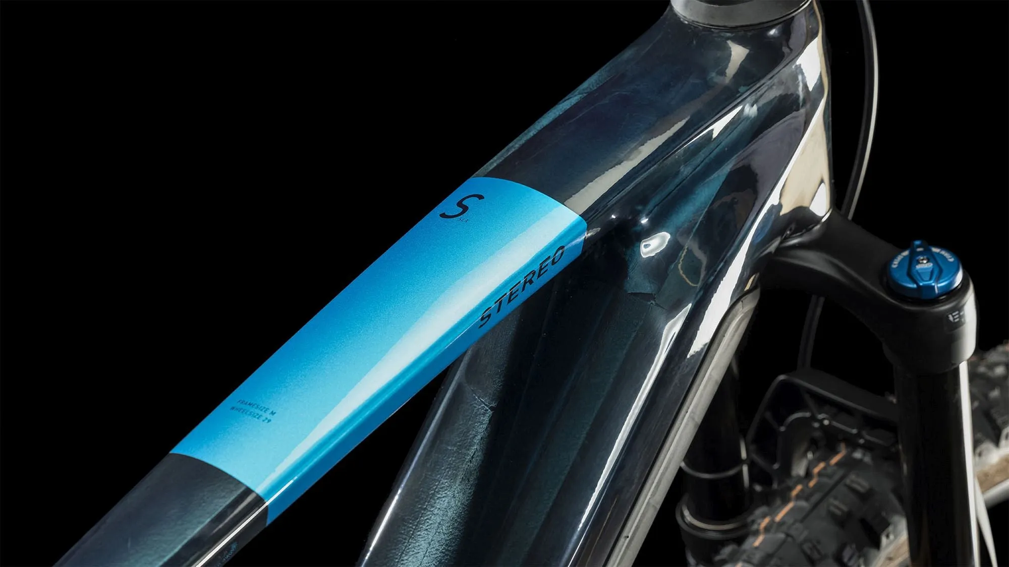 CUBE STEREO HYBRID 140 HPC SLX 750 LIQUIDBLUE/BLUE
