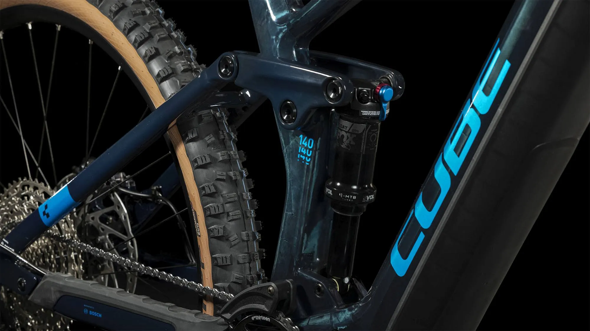 CUBE STEREO HYBRID 140 HPC SLX 750 LIQUIDBLUE/BLUE