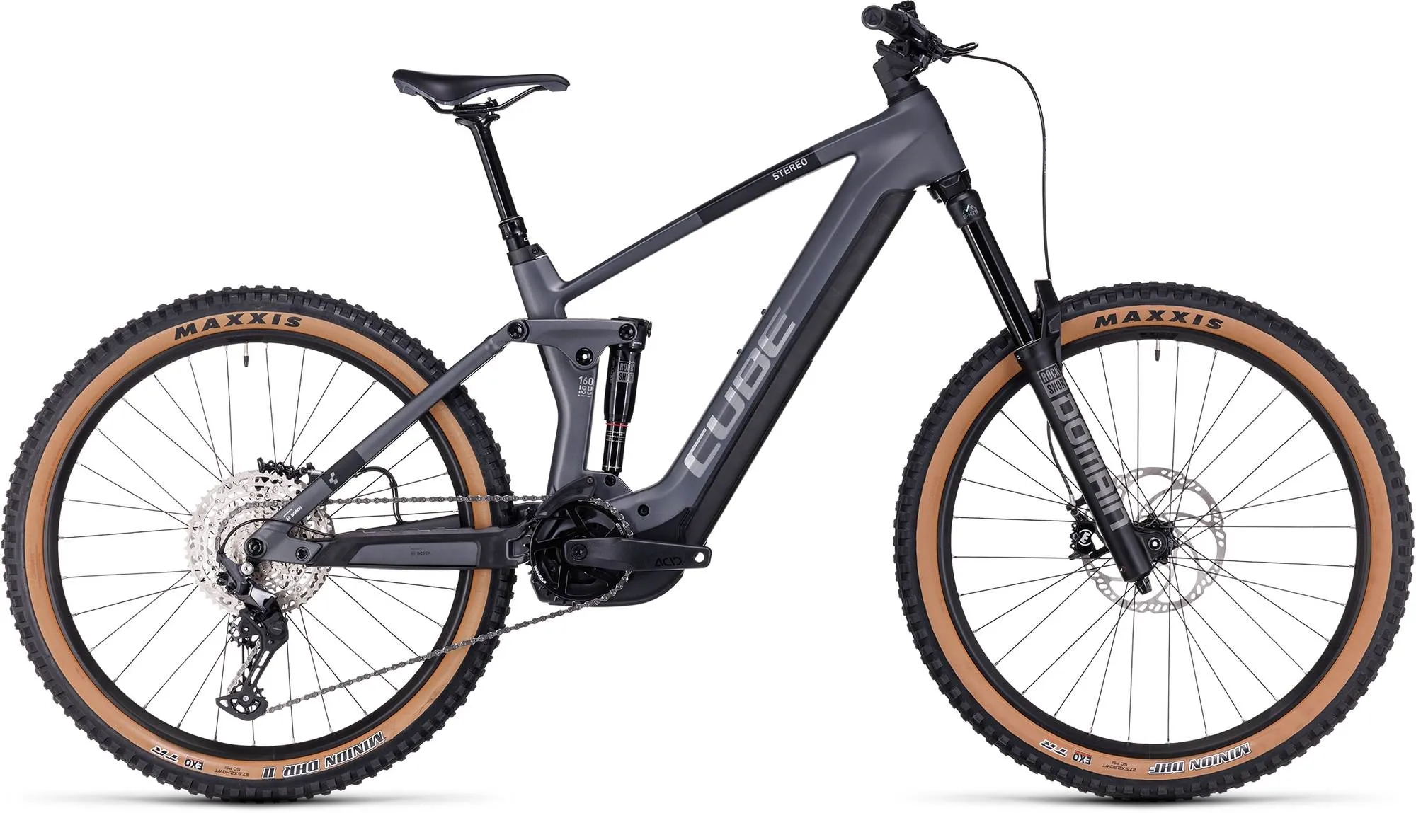 CUBE STEREO HYBRID 160 HPC RACE 750 27.5 GREY/METAL