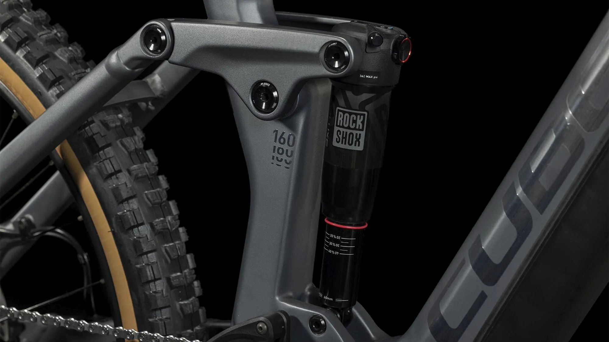 CUBE STEREO HYBRID 160 HPC RACE 750 27.5 GREY/METAL