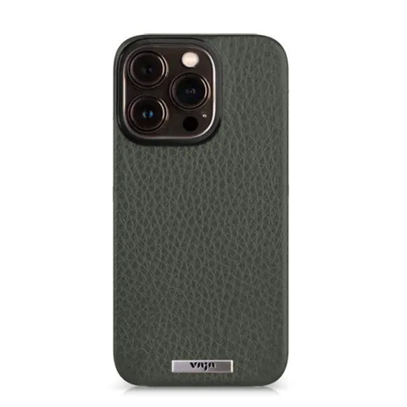 Custom Grip iPhone 15 Pro Max leather case