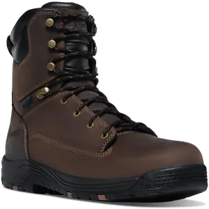 Danner Men's Riverside 8" Plain Toe Waterproof Lace Up Work Boot - Brown - 19457