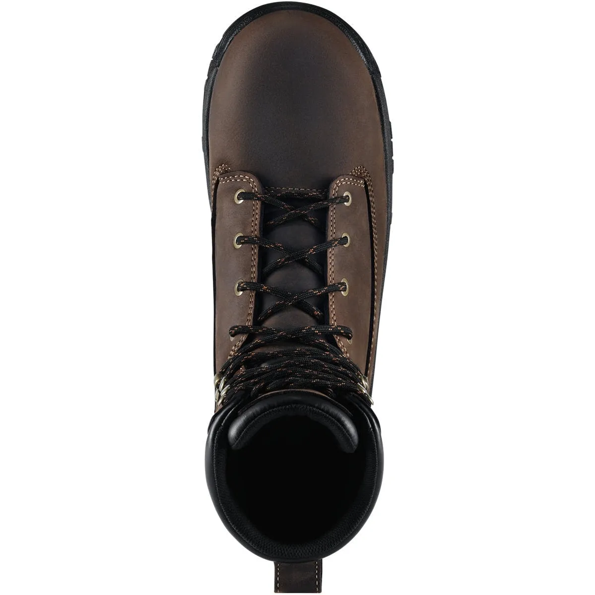 Danner Men's Riverside 8" Plain Toe Waterproof Lace Up Work Boot - Brown - 19457