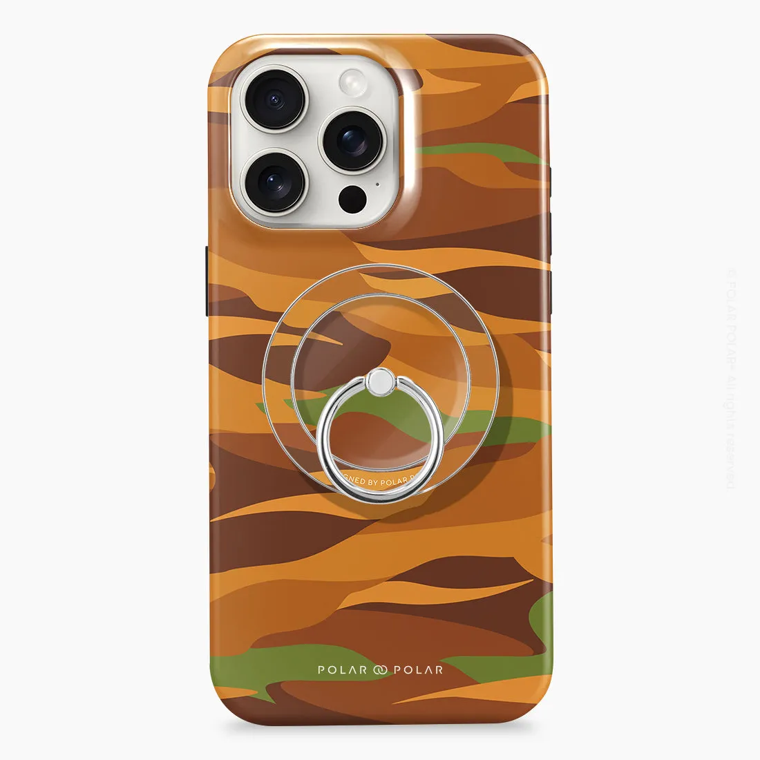 Desert Camo - Silver MagSafe Phone Grip and Ring Holder Stand