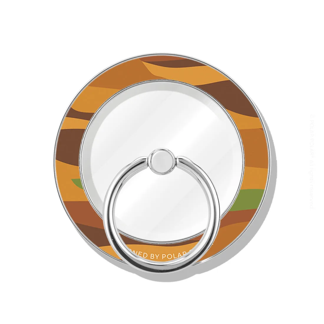 Desert Camo - Silver MagSafe Phone Grip and Ring Holder Stand