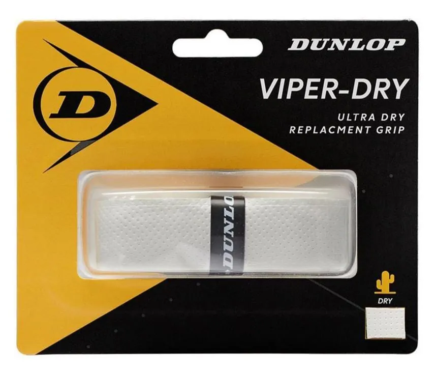 Dunlop Viper-Dry Replacement Badminton Grip - White